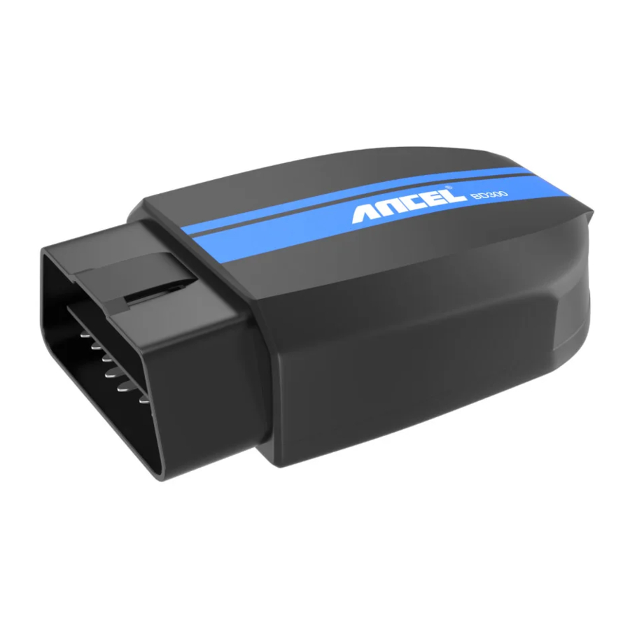 ANCEL BD300 - Bluetooth Scan Tool Manual