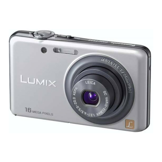 Panasonic Lumix DMC-FS22 Operating Instructions Manual