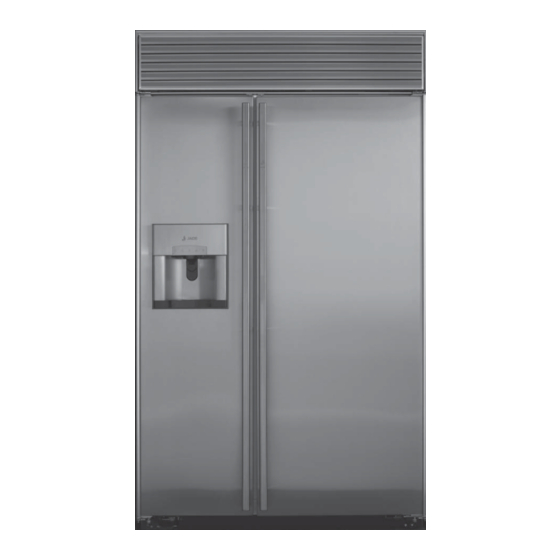 Jade Built-In Refrigerators Manuals