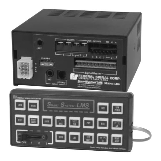 Federal Signal Corporation SmartSystem SS2000-LMS Installation And Maintenance Instructions Manual