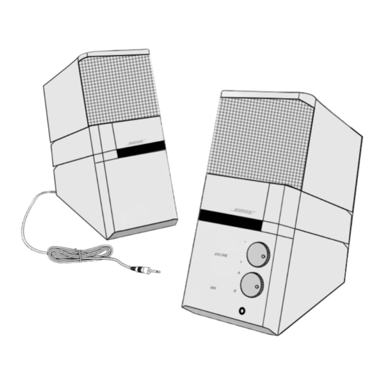 Bose MediaMate Computer Speakers Owner's Manual