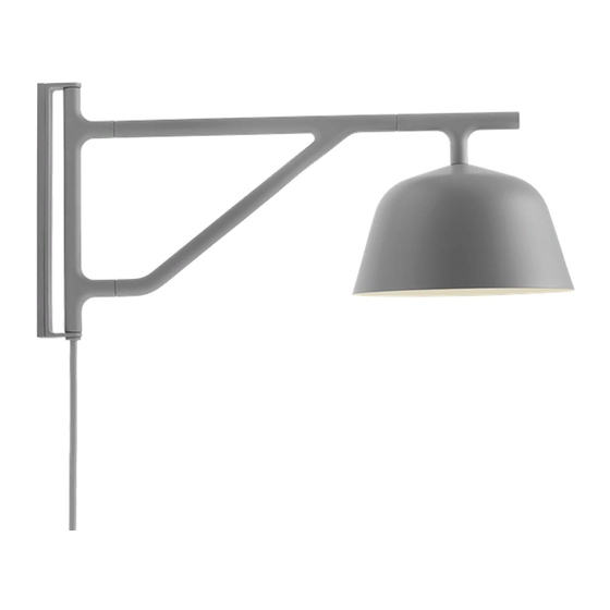 muuto AMBIT WALL L37 Quick Manual