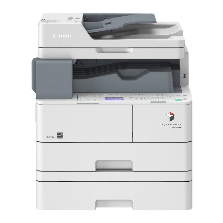 Canon imageRUNNER 1435iF, imageRUNNER 1435i Manual