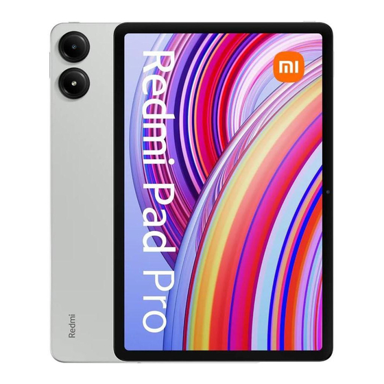 Xiaomi Redmi Pad Pro Quick Start Manual