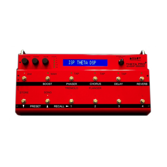 iSP Technologies THETA PRO DSP Owner's Manual