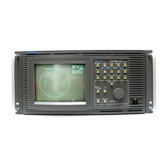 Tektronix VM700A Operator's Manual