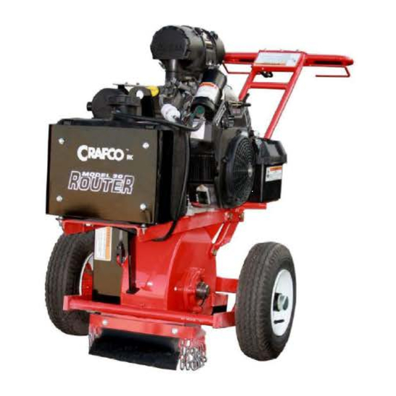 Crafco 30 Pavement Router Parts Manual