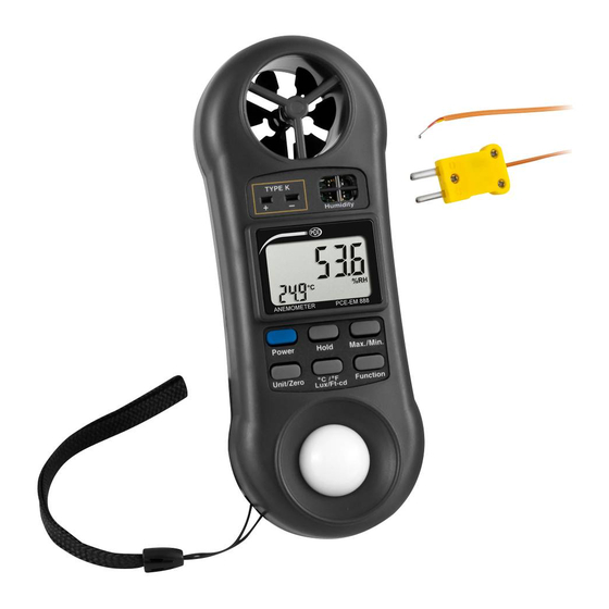 PCE Instruments PCE-EM 888 User Manual