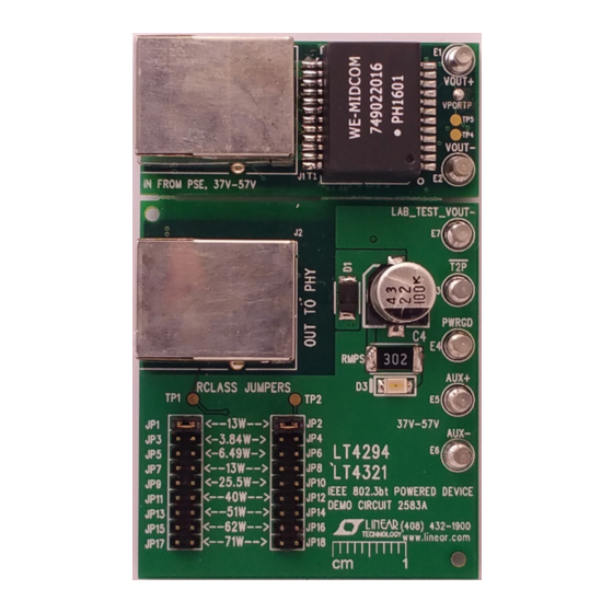 Analog Devices INEAR TECHNOLOGY DC2583A Demo Manual