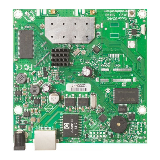 MikroTik RB911G-2HPnD Quick Setup Manual And Warranty Information