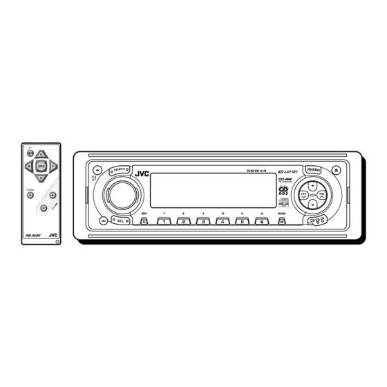 JVC KD-LH1101 Instructions Manual