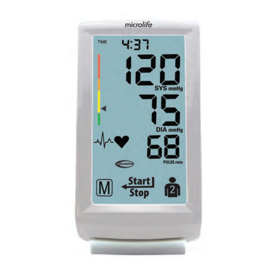 User Manuals: Microlife BP3GT1-6X Pressure Monitor