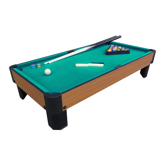 Playcraft Bank Shot 40 Pool Table Assembly Instructions
