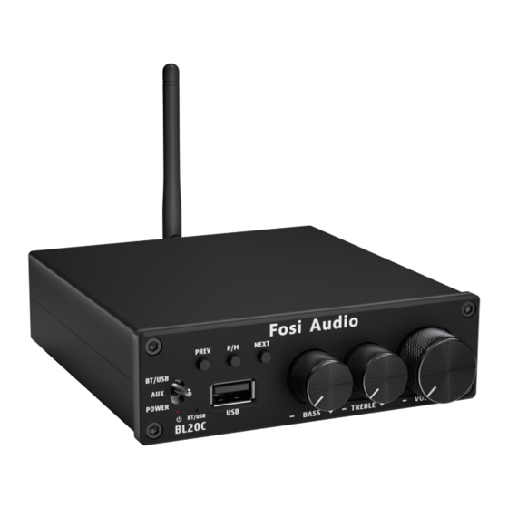 Fosi Audio BL20C Stereo Receiver Manuals
