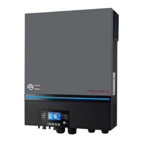 Alpha Outback Energy SPCIII-7200-48 User Manual