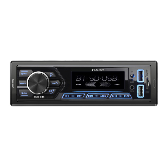 Caliber RMD 035 Quick Start Manual