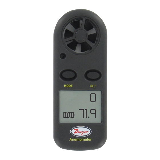 Dwyer Instruments MW-1 Quick Start Manual