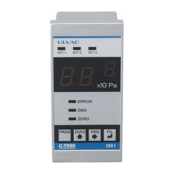 Ulvac G-TRAN Series Instruction Manual