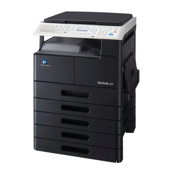 Konica Minolta Bizhub 226 Quick Manual