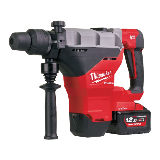 Milwaukee FUEL SDS-MAX M18 FHM Manuals