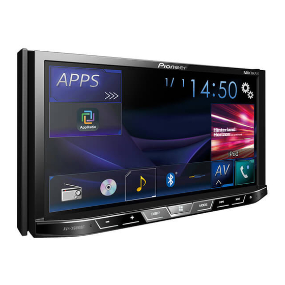 Pioneer AVH-X2890BT Owner's Manual
