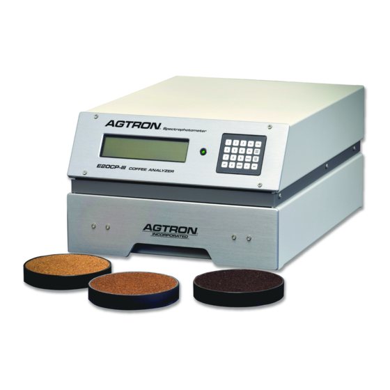 AGTRON E20CP-III Operation Manual