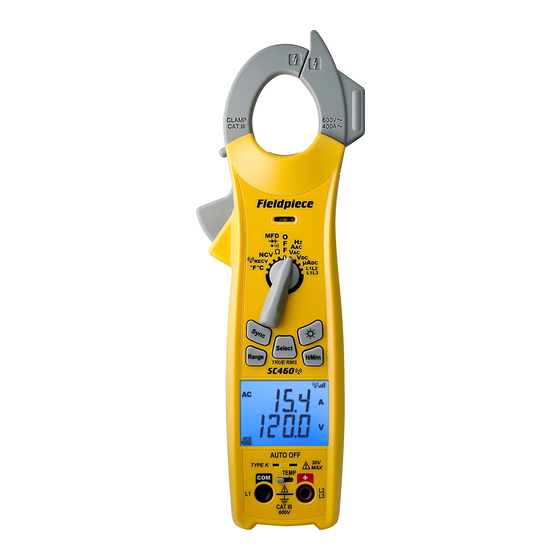Fieldpiece SC460 Operator's Manual