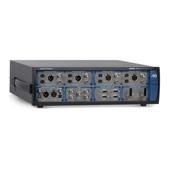 Audio Precision B Series Installation Instructions And Specifications