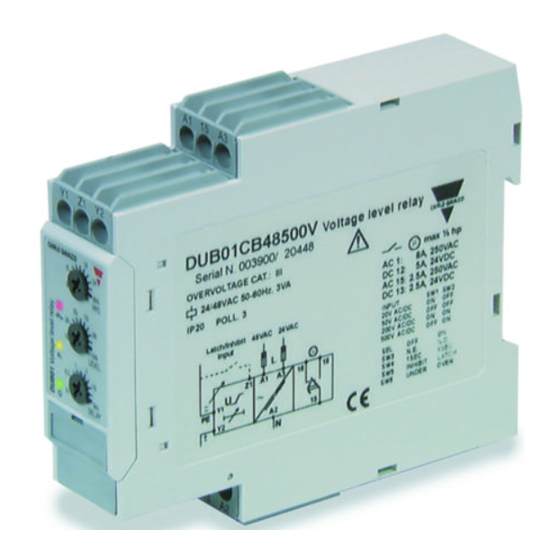 CARLO GAVAZZI DIB01CB23 Installation Instructions