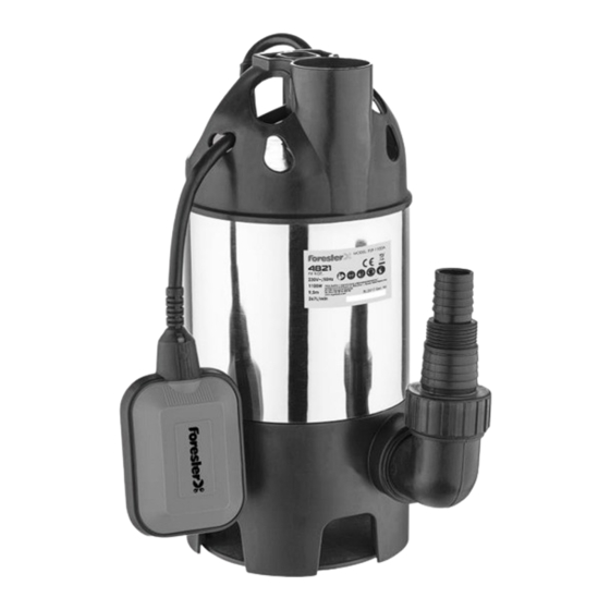 User Manuals: Forester FSP-650A Water Submersible Pump