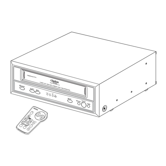 Clarion VDH9600 Video Cassette Player Manuals