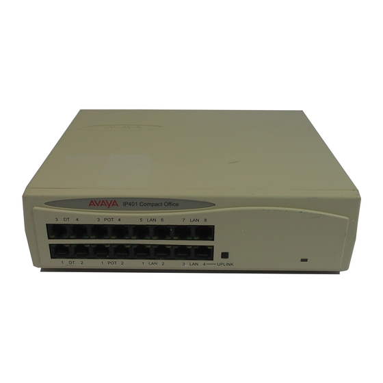 Avaya IP400 Installation Manual