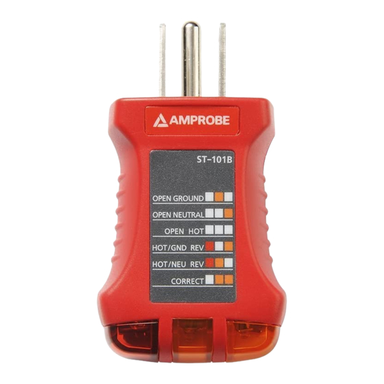 Amprobe ST-101B Safety Information