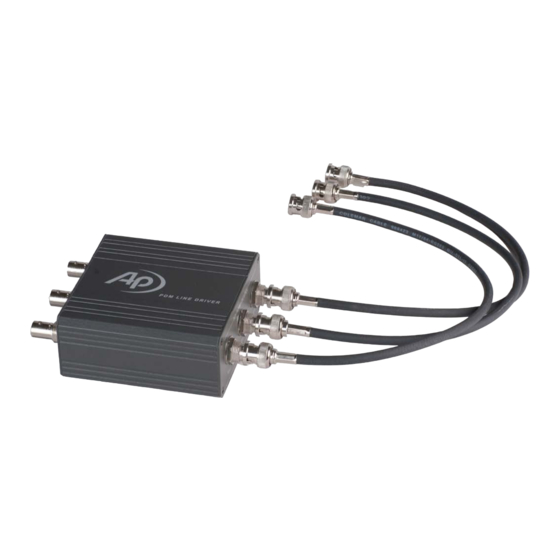 Audio Precision PDM-DRVR Quick Start Manual