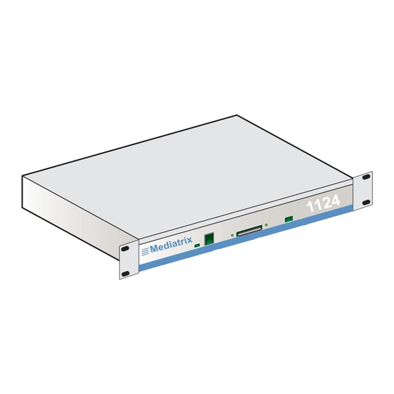 Nortel Mediatrix 1124 Installation And Setup Manual