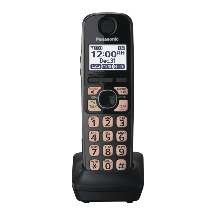 Panasonic KXTGA470 Digital Cordless Handset Manual ManualsLib