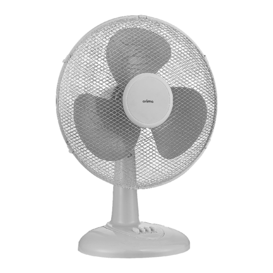 Orima ORTF-40-C Table Fan Manuals