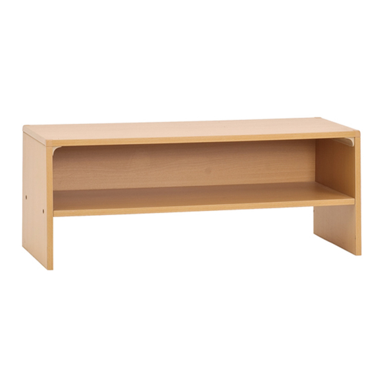 Community Playthings Welcome bench 6 Manual