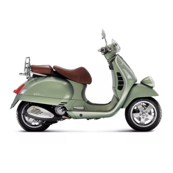 VESPA GTV 250 i.e. Owner's Manual