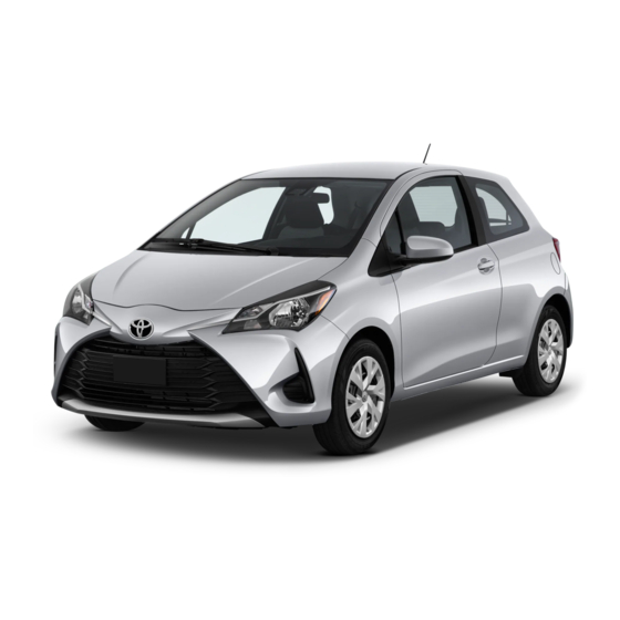 Toyota Yaris Hatchback 2018 Quick Reference Manual