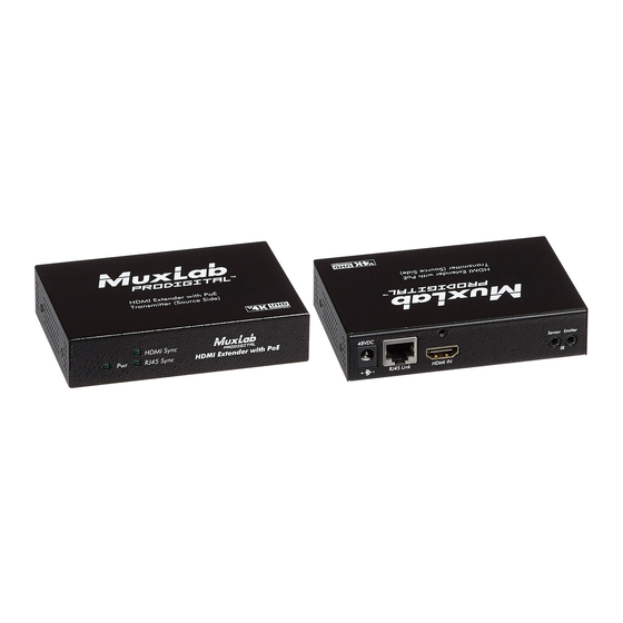 MuxLab 500451-POE Quick Installation Manual