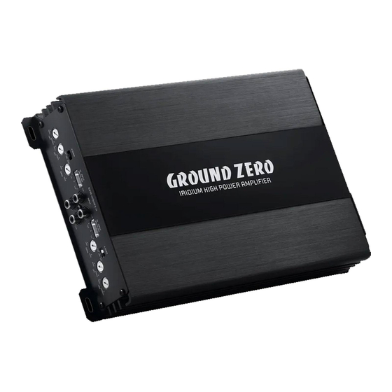 Ground Zero GZIA 1.600HPX-II Owner's Manual