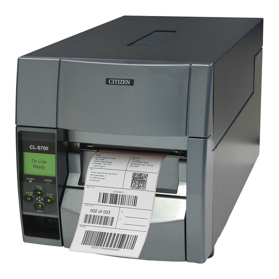 Citizen CL-S703 Quick Start Manual