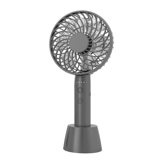 anko HEG11C Rechargeable Handheld Fan Manuals