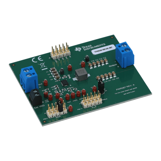 Texas Instruments TPS53915 Regulator Manuals