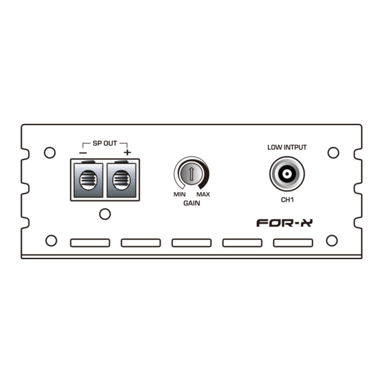 For-x MAESTRO-1 Instruction Manual