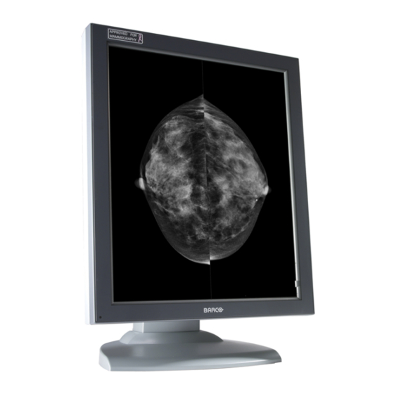 Barco MFGD 5621 HD Specifications
