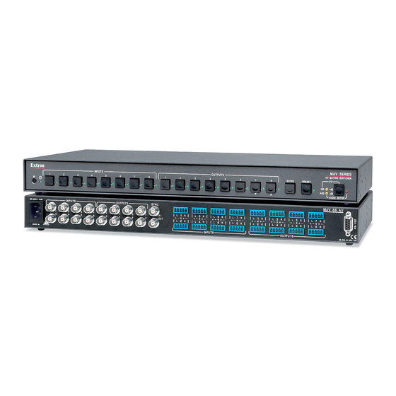 Extron electronics MAV 44 Series User Manual