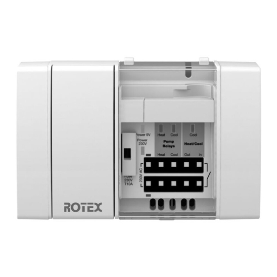 Rotex RoCon UFH Operating Instructions Manual