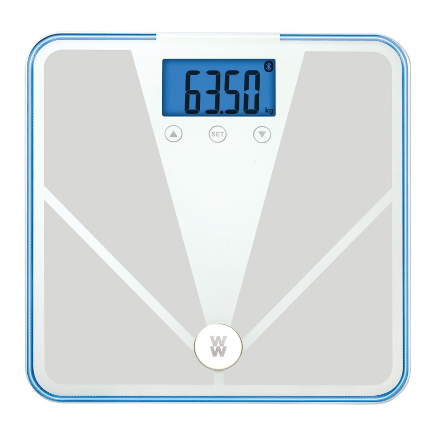 Weight Watchers WW910A - Body Balance Diagnostic Scale Manual